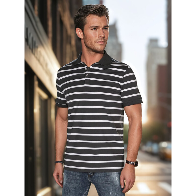 FashionStreet pánská pruhovaná polokošile PX0639