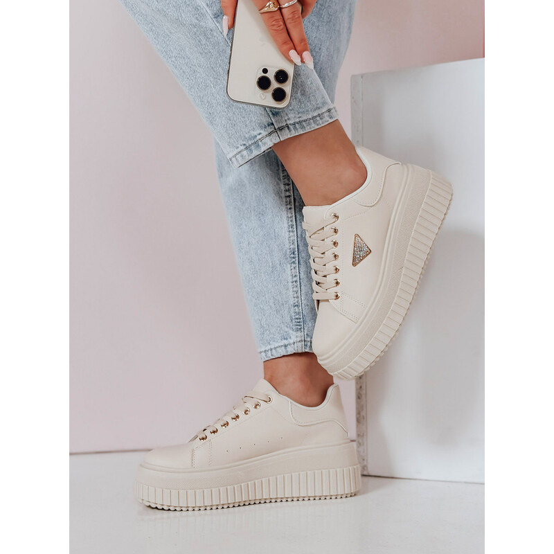 Dámské tenisky na platformě SNIKPIK beige FashionStreet ZY0927