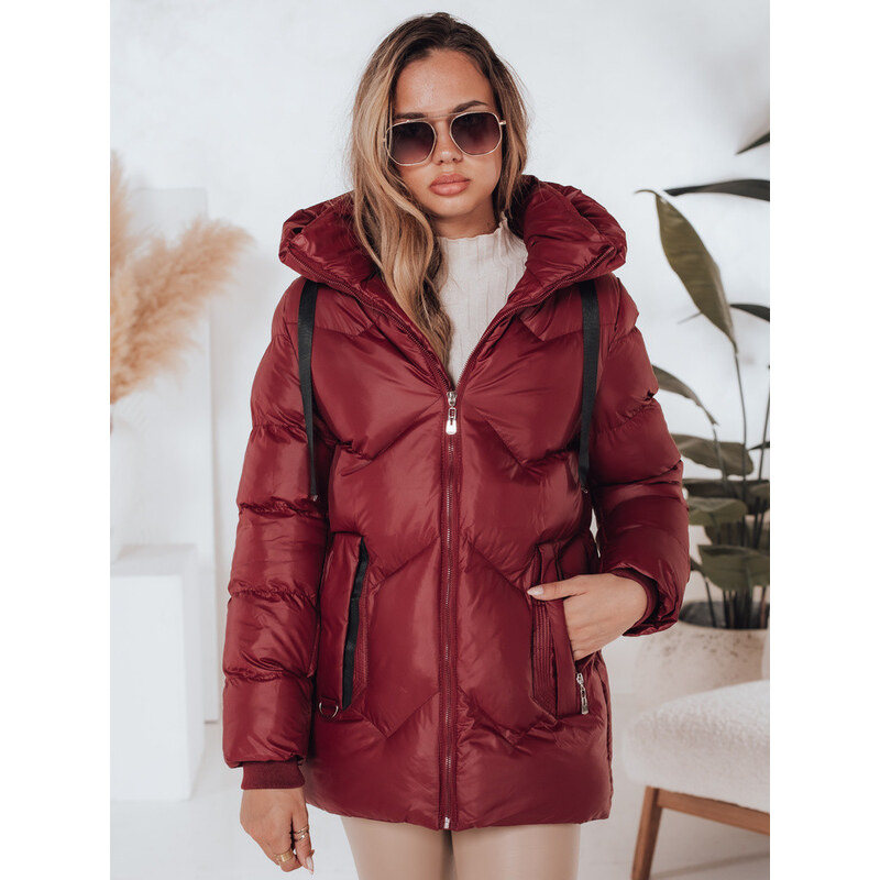 Dámská zimní bunda SALVONA červená prošívaná FashionStreet TY5005 113428002