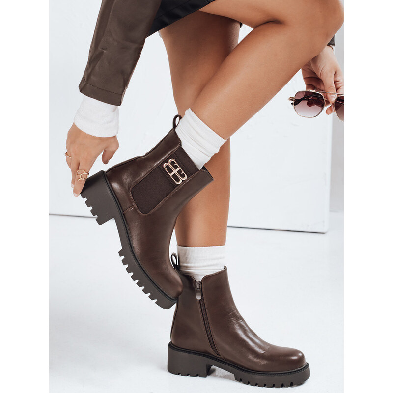 FashionStreet hnědé dámské boty ZY1105