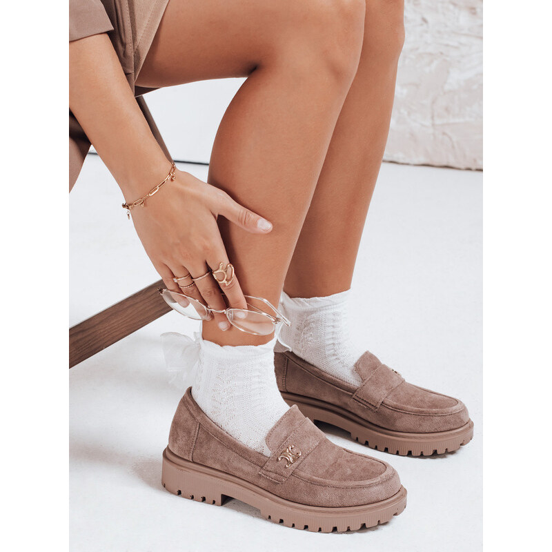 Dámské mokasíny béžové Dstreet model 21992469 - FashionStreet