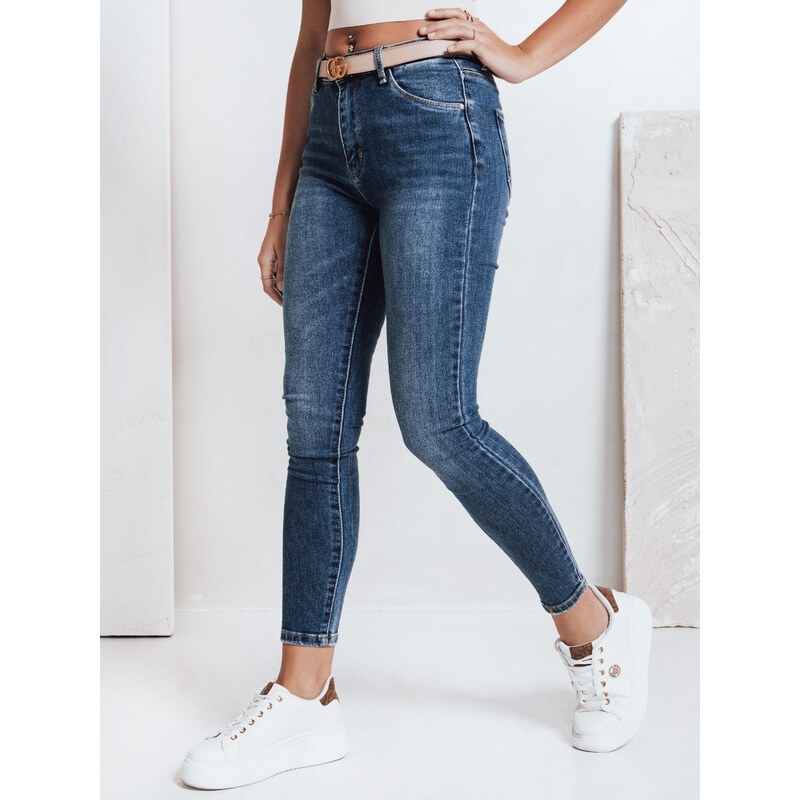 Dámské úzké džíny modré FashionStreet UY2815
