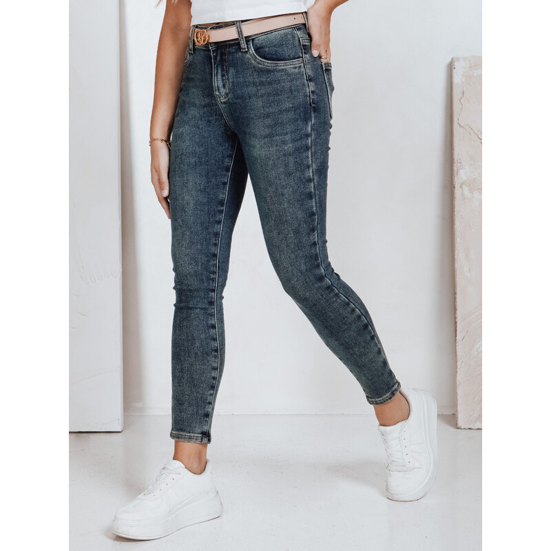 Dámské úzké džíny modré FashionStreet UY2819