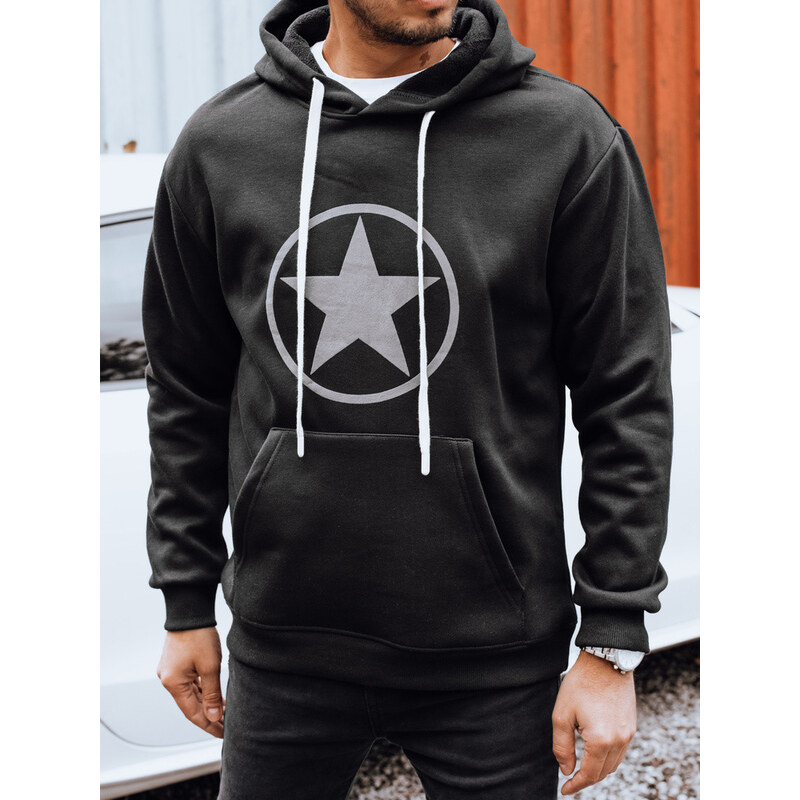 Pánská černá mikina FashionStreet BX5932