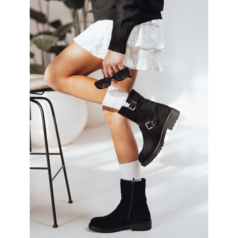 Dámské černé boty FashionStreet ZY1218 113428235