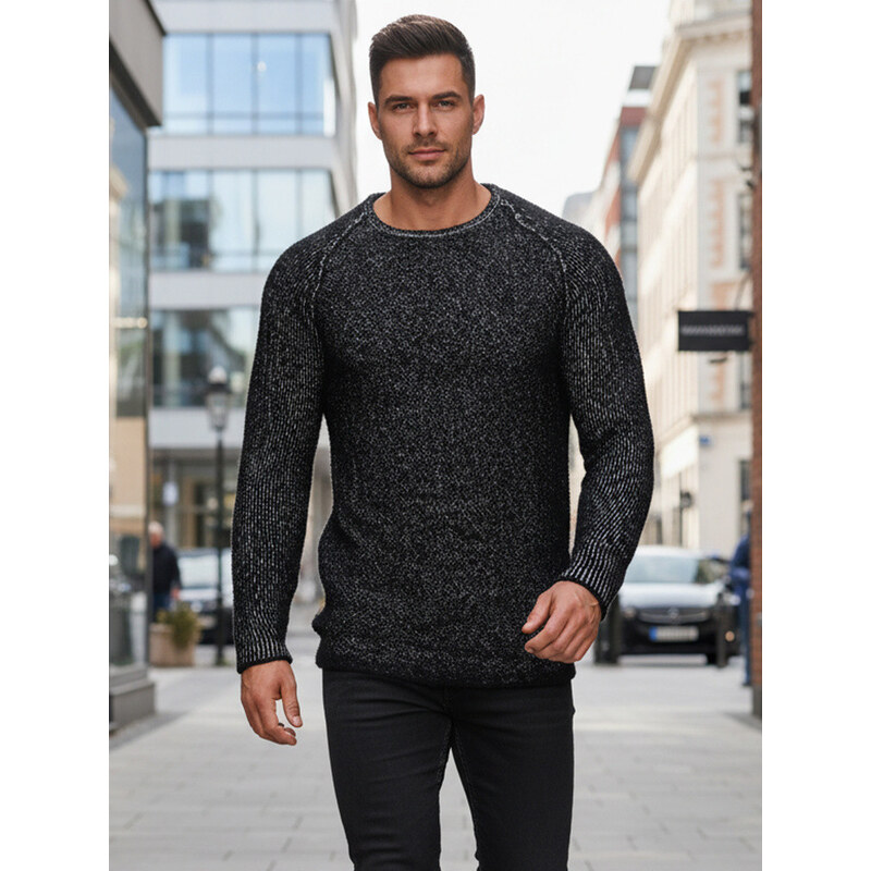 Pánský svetr černý model 21995129 - FashionStreet