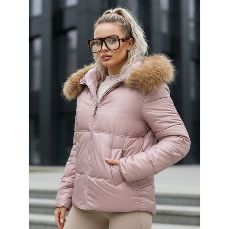 Dámská prošívaná zimní bunda SPARKLE pink FashionStreet TY5526 113428419