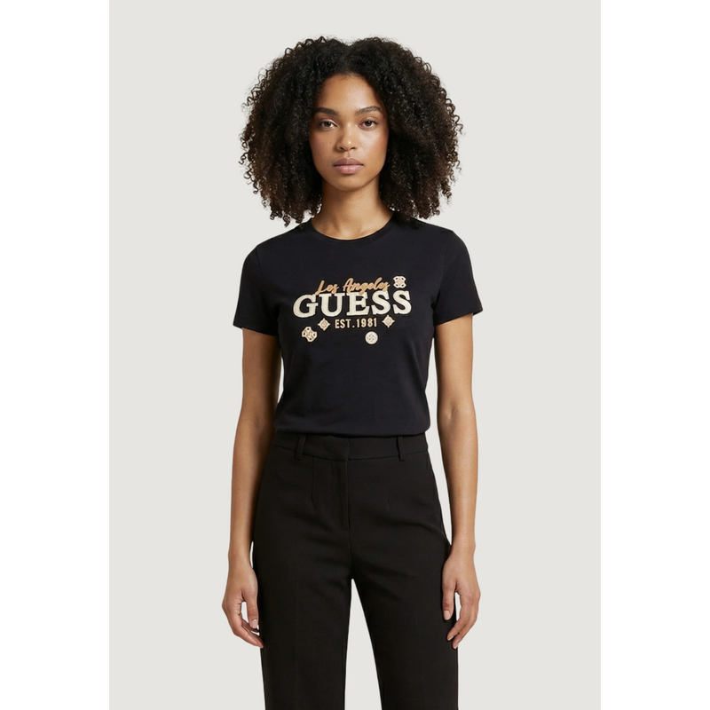 Guess agnes ss cn t-shirt BLACK