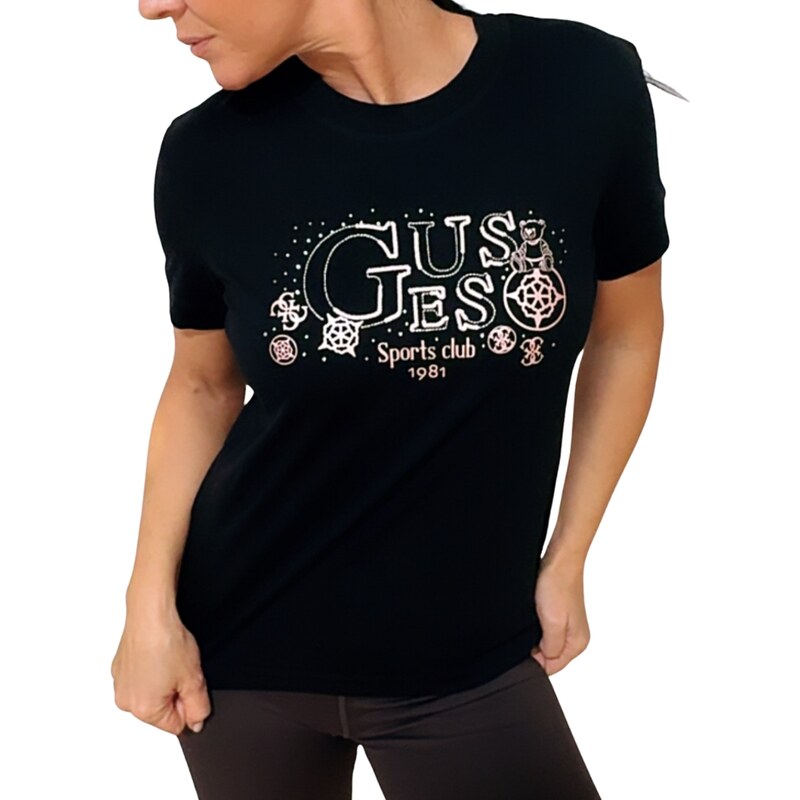 Guess solange ss cn t-shirt BLACK