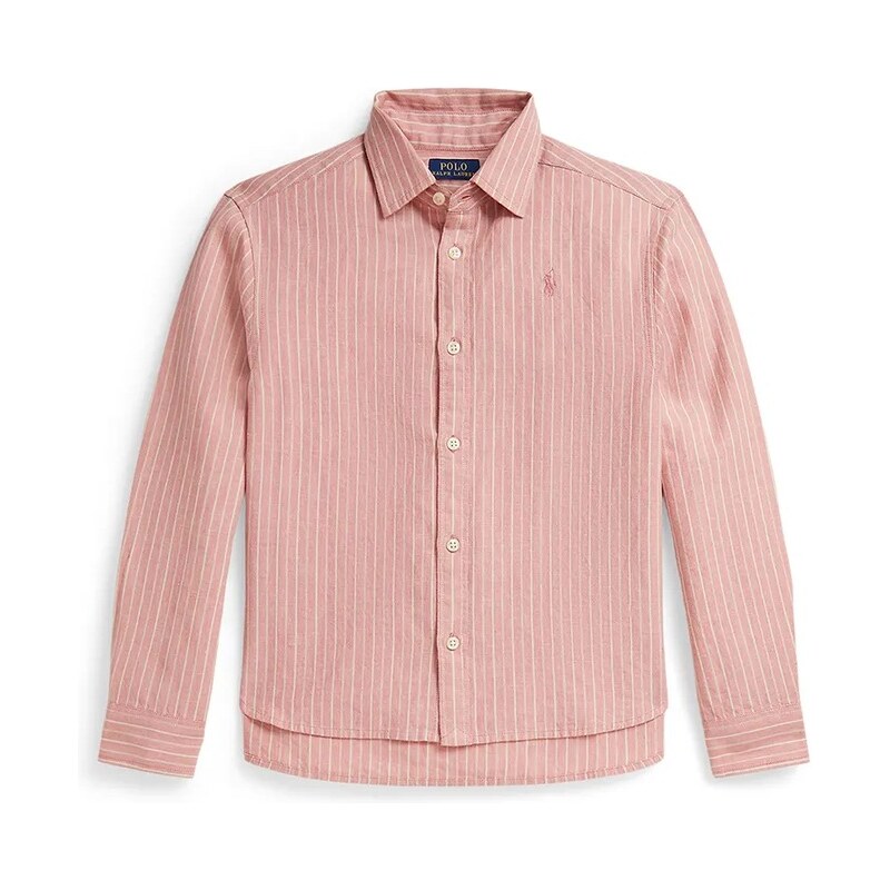 Polo Ralph Lauren Dětská lněná košile Polo Ralph Lauren