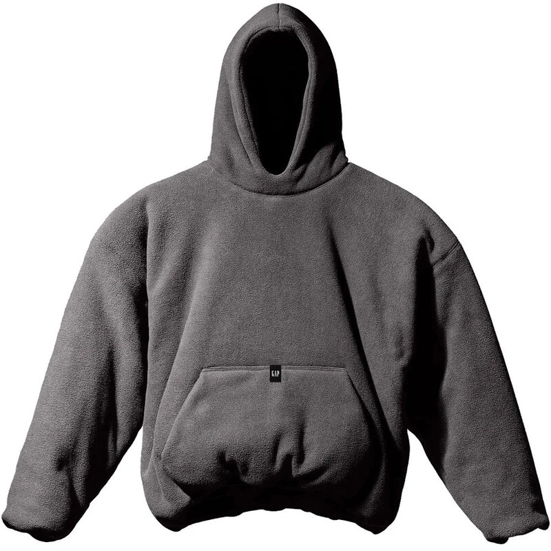 Yeezy Gap Polar Fleece Padded Hoodie Dark Grey 112496478