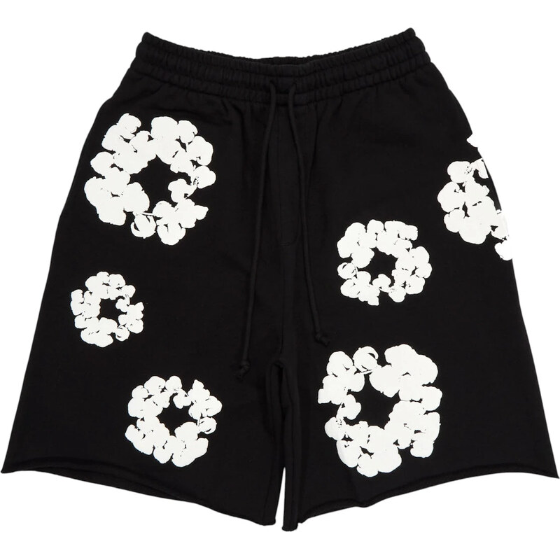 Denim Tears The Cotton Wreath Shorts Black 112496529