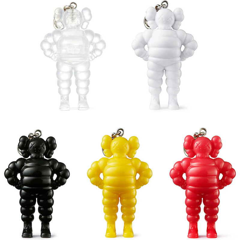 KAWS Tokyo First Chum Keychain Clear/White/Black/Yellow/Pink Set (2021 112496670