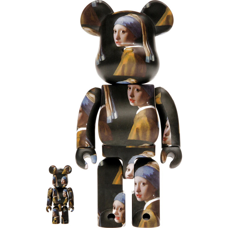 Bearbrick Johannes Vermeer (Girl with a Pearl Earring) 100% & 400% Set 112496722