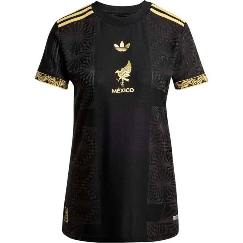 adidas Womens Mexico 25 Gold Jersey Black (W) 112497721