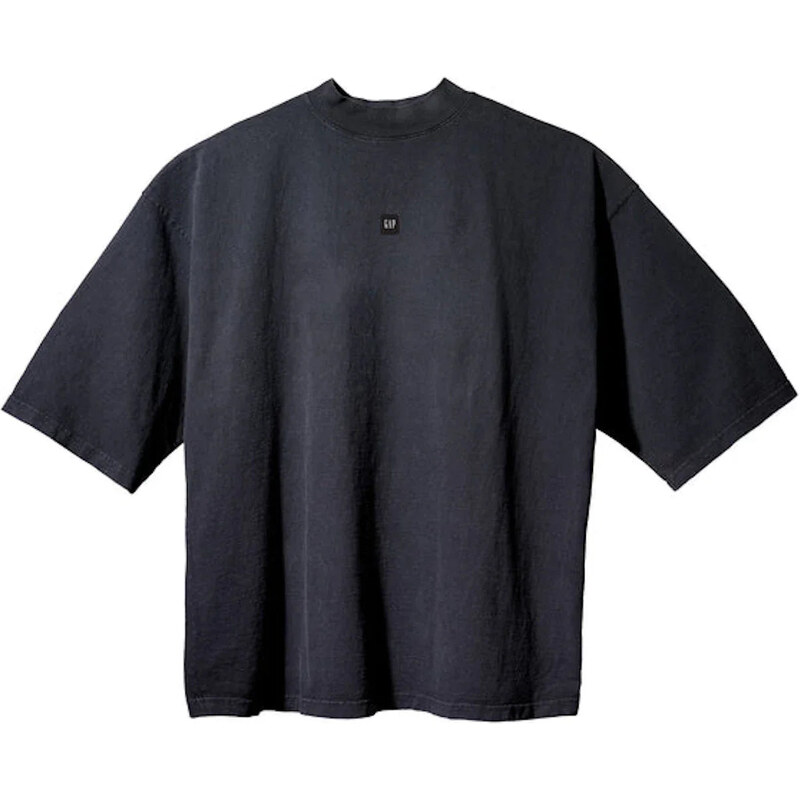 Yeezy Gap Engineered by Balenciaga Logo 3/4 Sleeve Tee Black 112497736