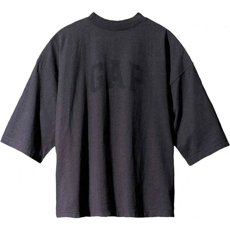 Yeezy Gap Engineered by Balenciaga Dove 3/4 Sleeve Tee Washed Black 112498161