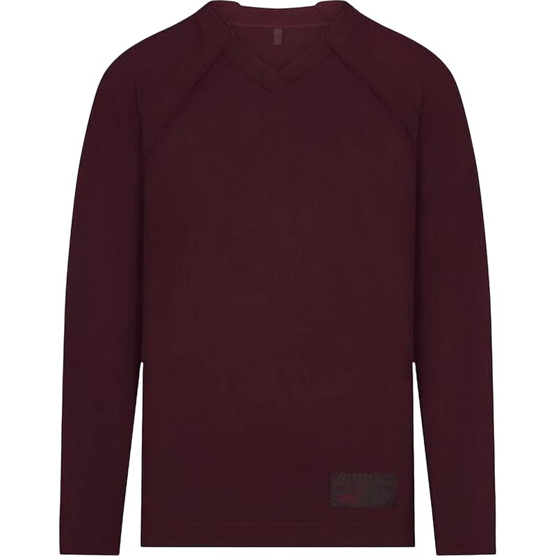 Nike x SKIMS Womens Airy V-Neck Oversized Long Sleeve Top Currant 112498714