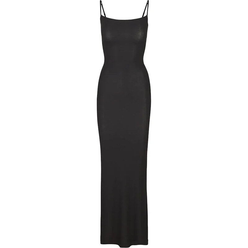 SKIMS Soft Lounge Long Slip Dress Onyx 112499033