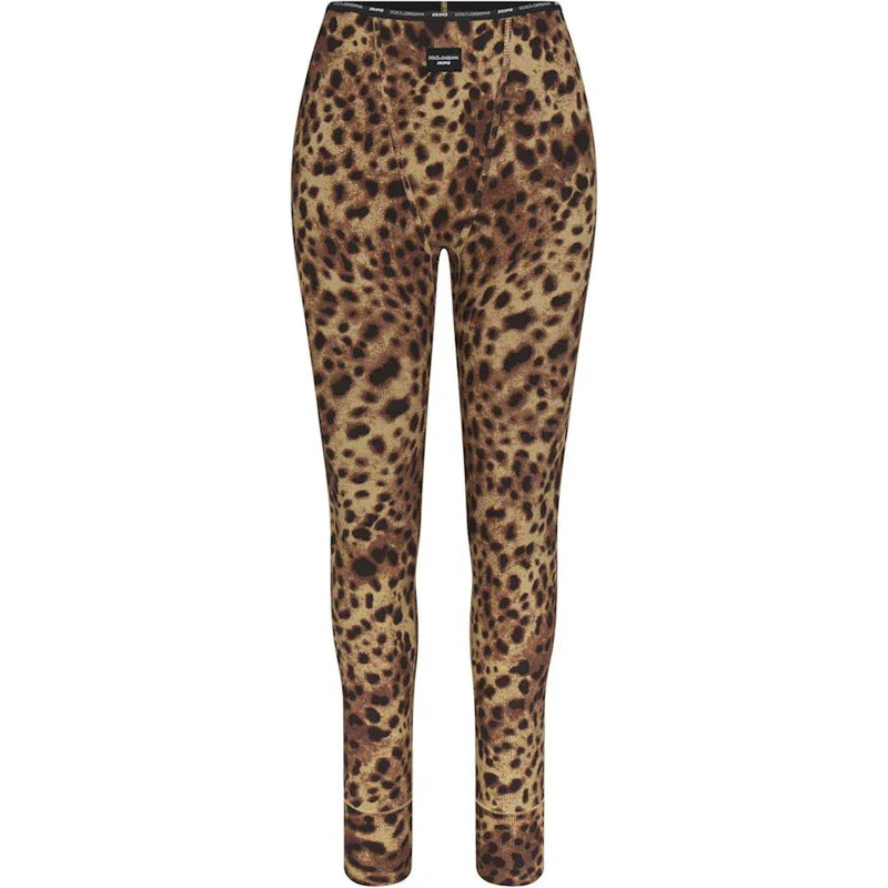SKIMS x Dolce&Gabbana Cotton Rib Legging Leopard 112499034