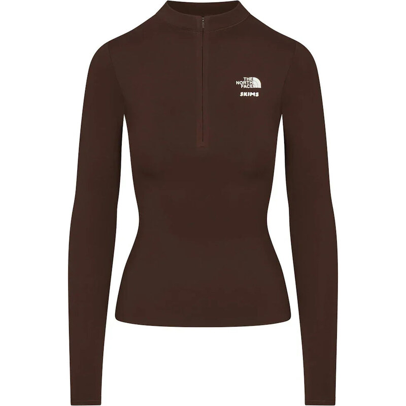 SKIMS x TNF Refina Long Sleeve Top Cocoa 112643849