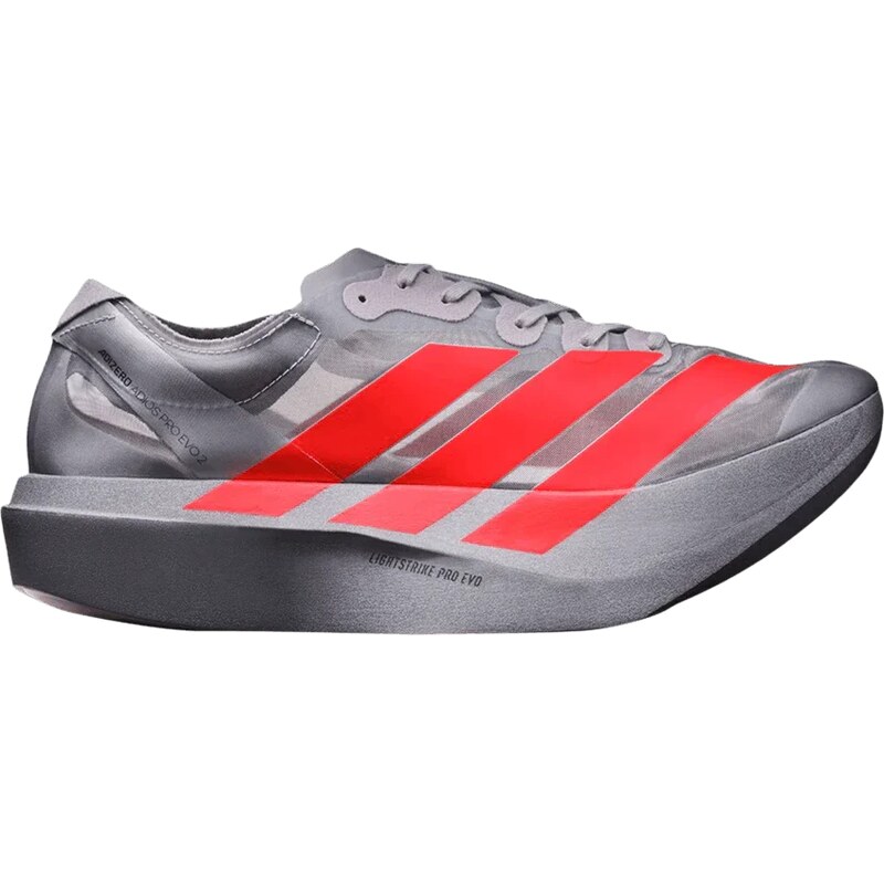 adidas Adizero Adios Pro Evo 2 Silver Metallic Lucid Red 112499162