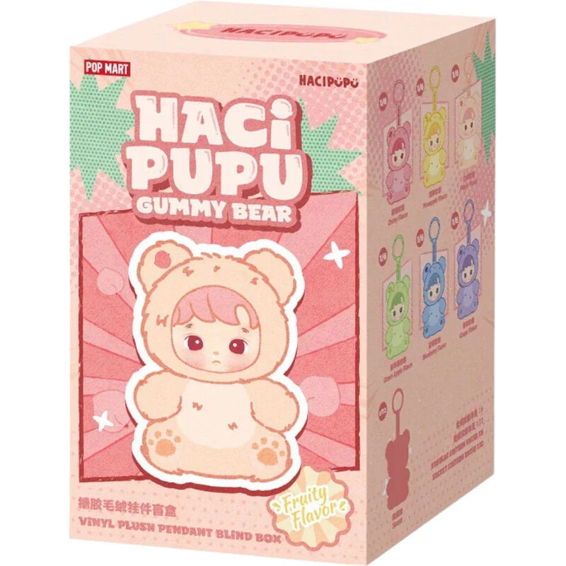 Pop Mart HACIPUPU Gummy Bear Series Vinyl Plush Pendant Single Blind 112499349
