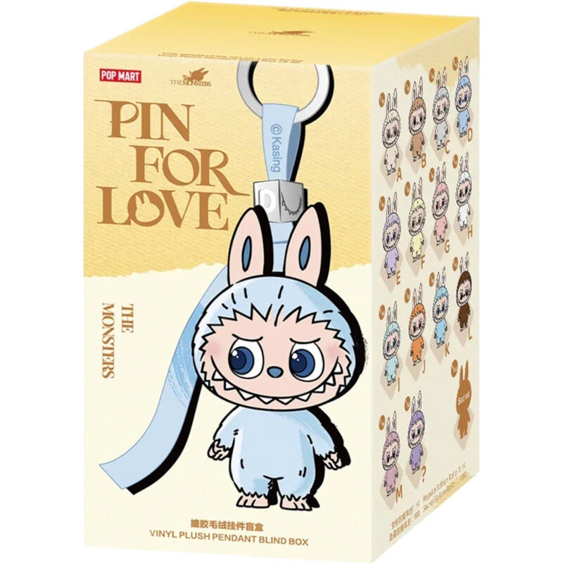 Pop Mart Labubu The Monsters Pin for Love Series Vinyl Plush Pendant 112499524