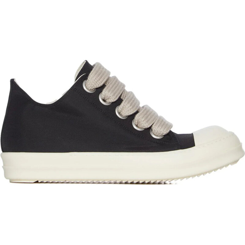 Rick Owens Concordians DRKSHDW Jumbo Laced Nylon Canvas Low Black Milk 112499587