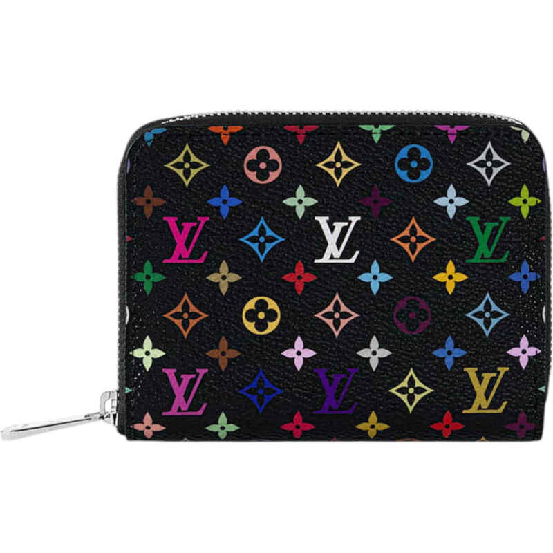 Louis Vuitton x Takashi Murakami Zippy Coin Purse Black Multicolored 112499944