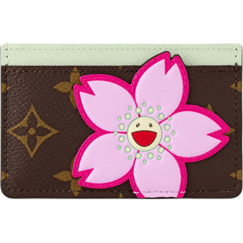 Louis Vuitton x Takashi Murakami Card Holder Sakura Brown 112499950