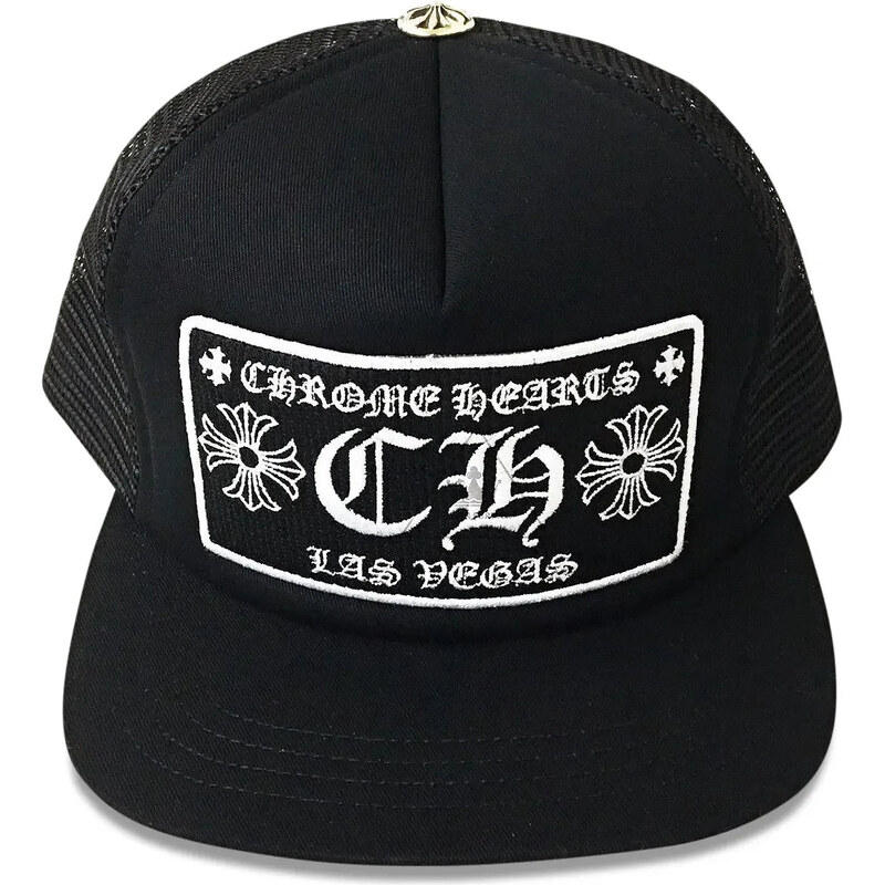 Chrome Hearts CH Las Vegas Trucker Hat Black/Black 112499975