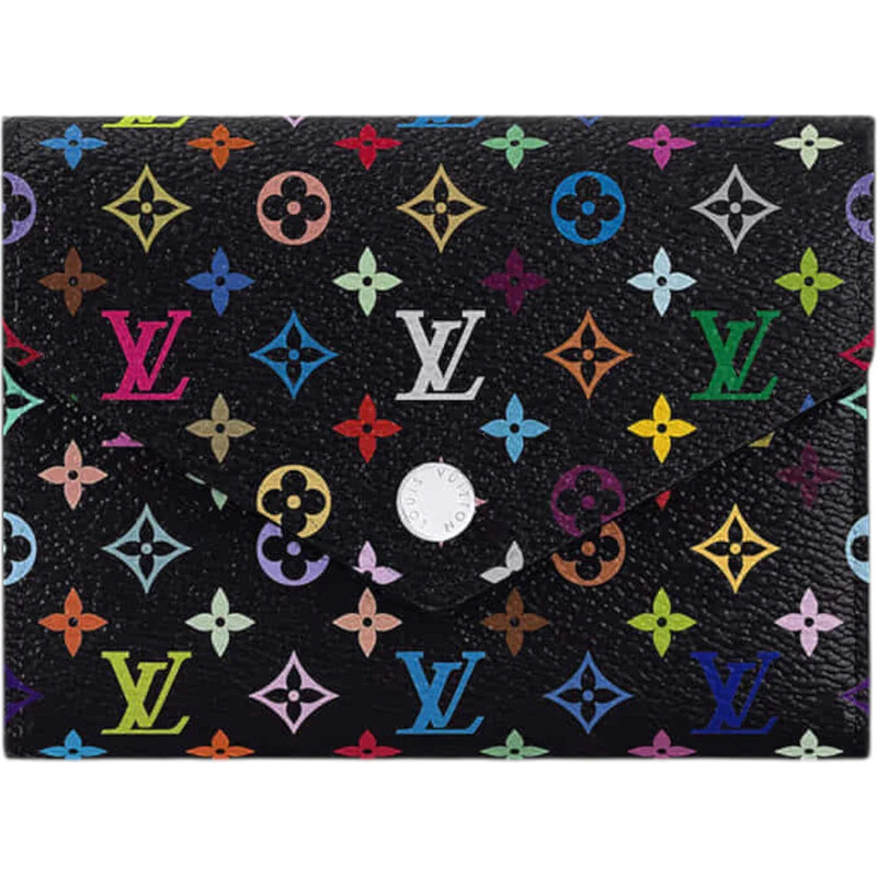 Louis Vuitton x Takashi Murakami Victorine Wallet Black Multicolored 112499966