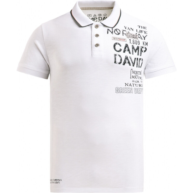 CAMP DAVID Polo tričko s vintage potisky