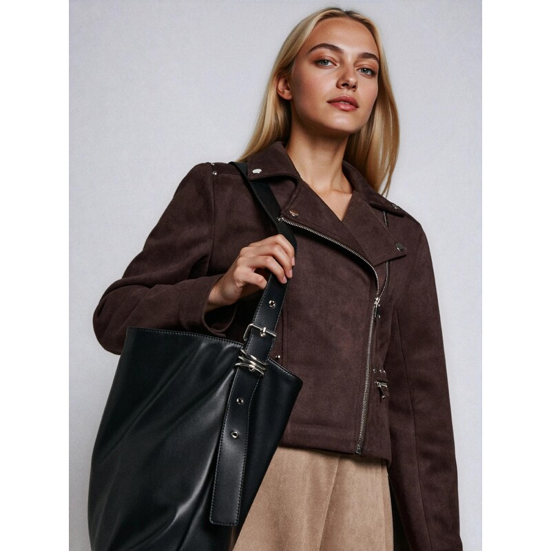 Sinsay - Kabelka tote - černá 112238870