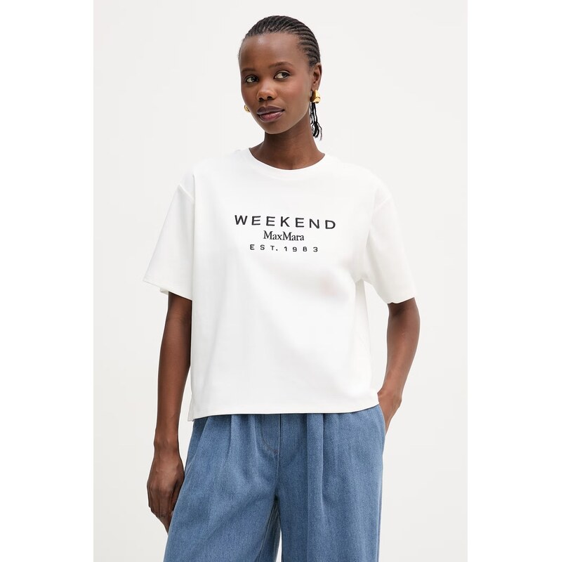 Bavlněné tričko Weekend Max Mara SABATO 113425748