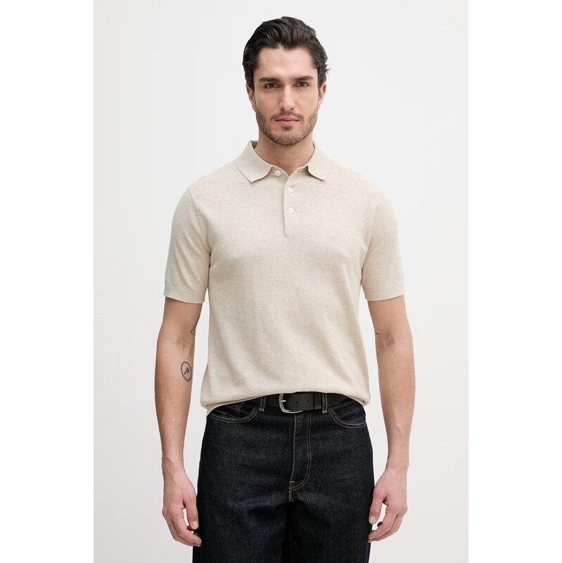 Barbour Polo tričko s přídavkem lnu Barbour Muston