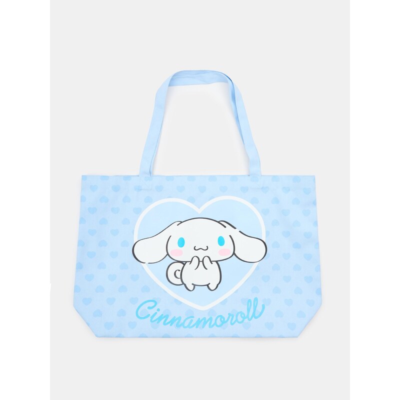 Sinsay - Látková shopper taška s potiskem Cinnamoroll - modrá 113365976