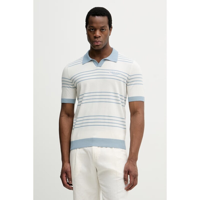 BOSS polo pánské bavlněné BOSS X ASTON MARTIN