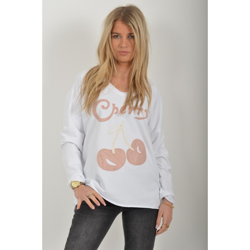 Enjoy Style Bílá mikina ES6360 113435076