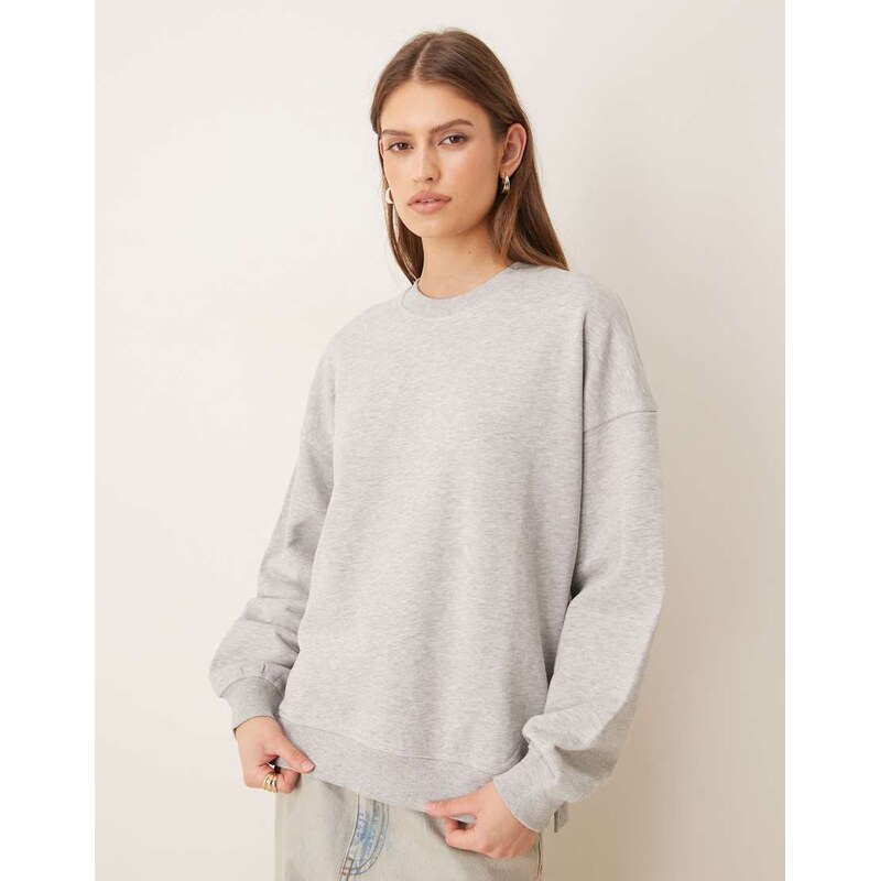 JJXX oversized sweatshirt in light grey 113435190