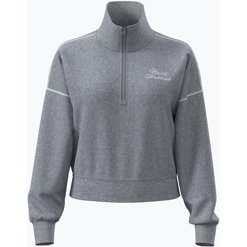 Dámská mikina Under Armour Rival Fleece Script HZ blue gray light heather/white