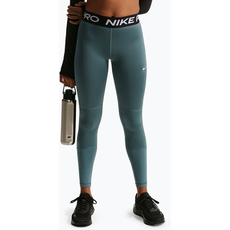 Dětské legíny Nike Pro Dri-FIT mineral slate/black/white