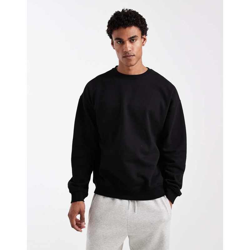 New Look oversized sweatshirt co-ord in black