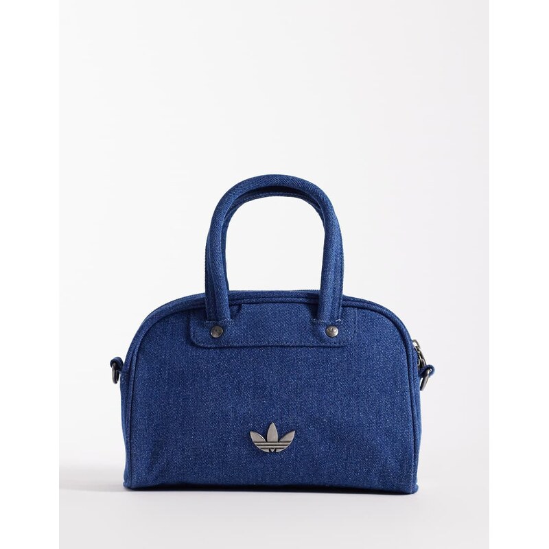 adidas Originals Adicolor mini bowling bag in denim-Blue 114561385