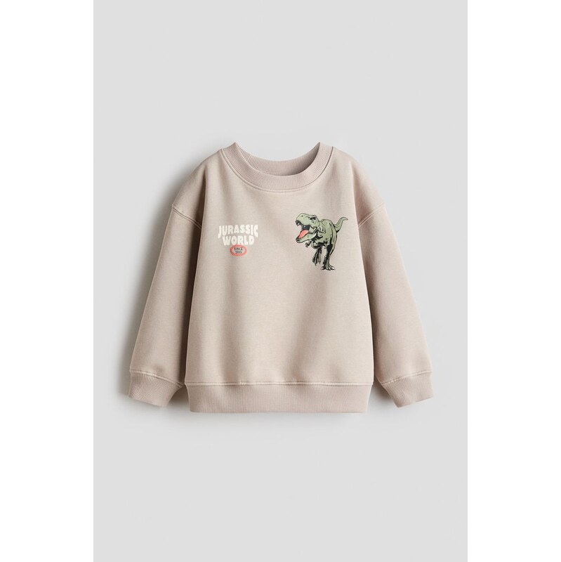 H&M - Mikinas potiskem - Béžová/Jurassic World