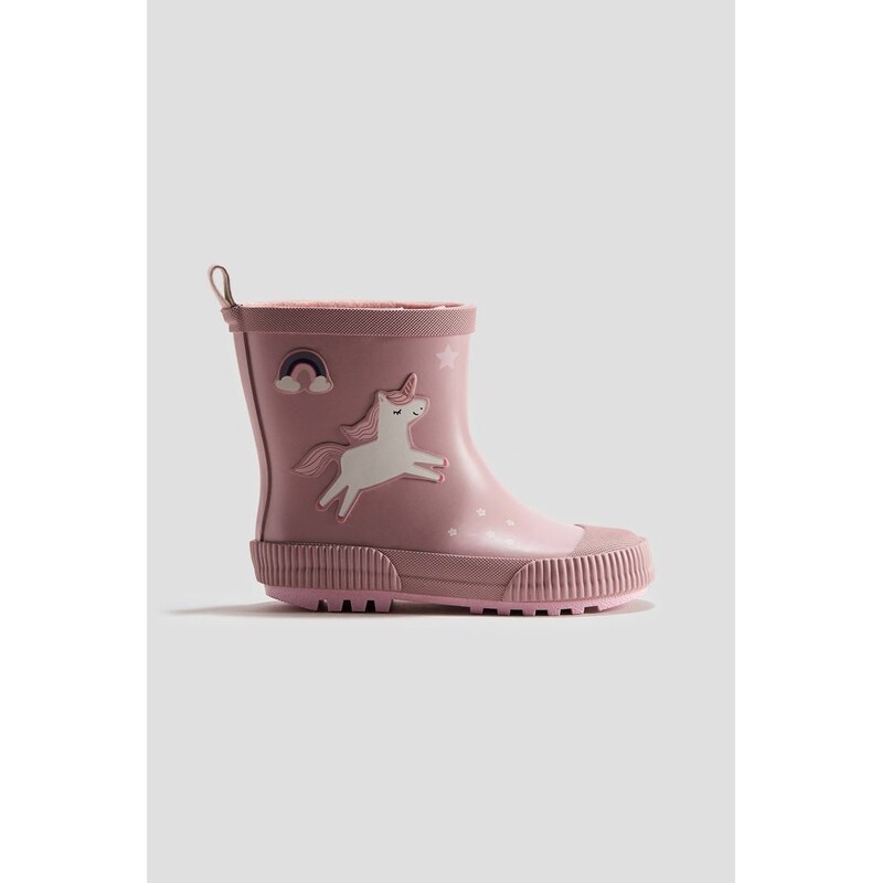 H&M - Gumáky zateplené flísem - růžová 113436473