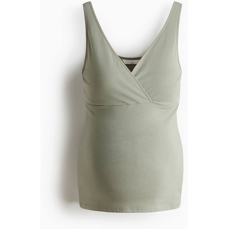 H&M - MAMA Tílko na kojení - Kouřově Zelená