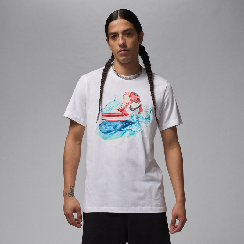 Nike Jordan Flight Essentials AJ1 Mens Short-Sleeve T-Shirt - White - 115003949