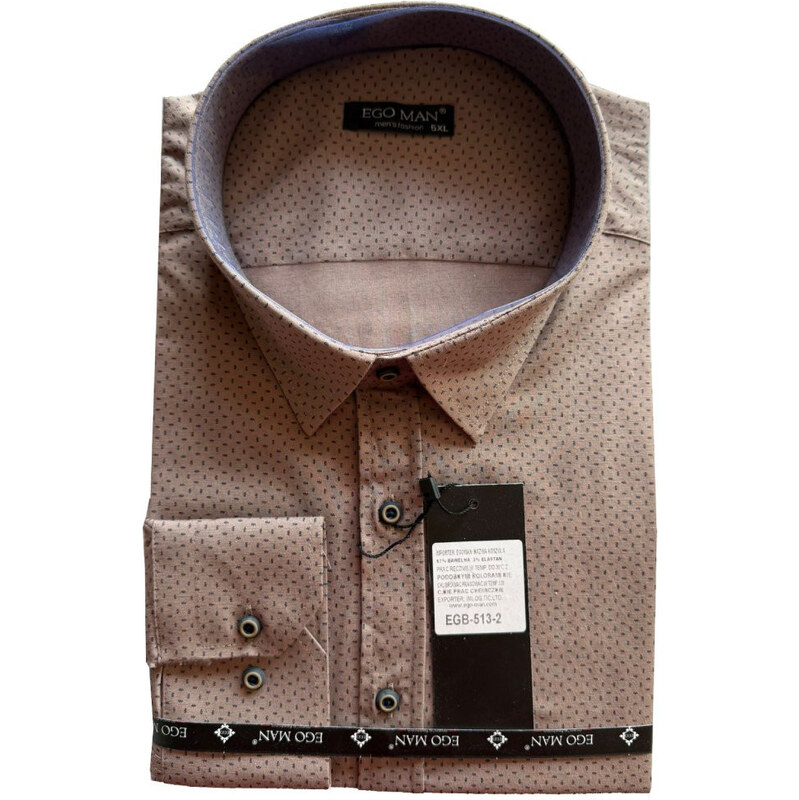 EGO MAN košile pánská EGB-513-2 regular fit nadměrná velikost